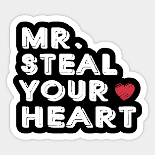 Mr. Steal Your Heart Valentine's Day Sticker